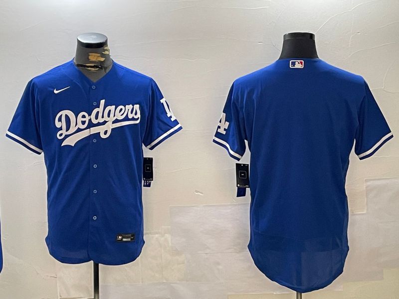 Men Los Angeles Dodgers Blank Blue Elite 2024 Nike MLB Jersey style 1216